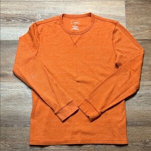 Sonoma Men’s Rust Long Sleeve Crewneck Top